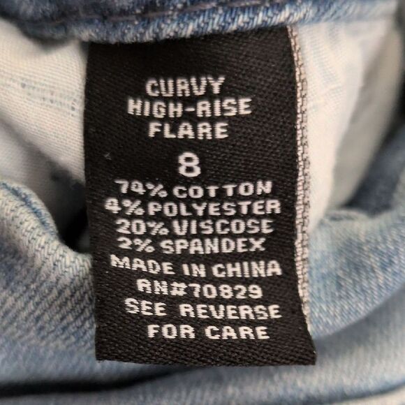 Rue21 Light Blue Distressed Flare Jeans - Picture 3 of 16